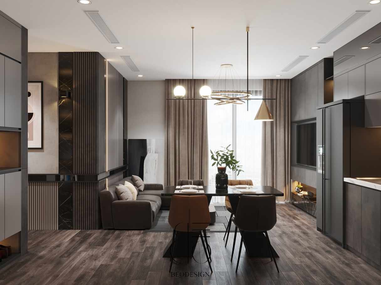 Thiết Kế Nội Thất Chung Cư Nhà Cô Vân Anh - Ocean Park